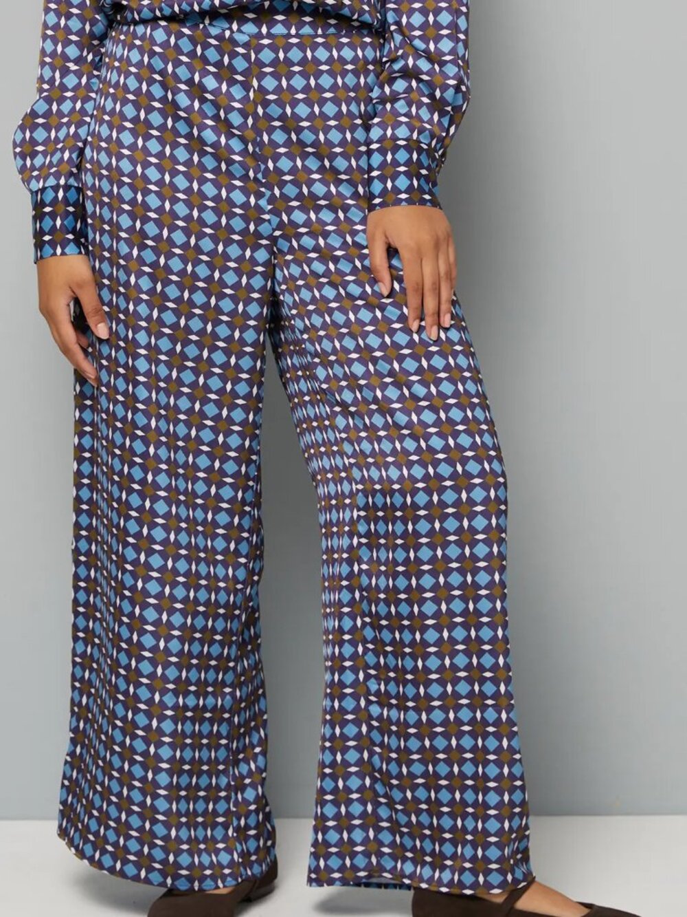 NWT Wallis Petite Geo Wide Leg Trouser size 14